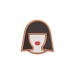 Face Without Eyes Machine Embroidery Design. 6 sizes. Girl Patch Embroidery Design