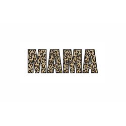 Mama Machine Embroidery Design. 4 Sizes. Leopard Mama Embroidery Design