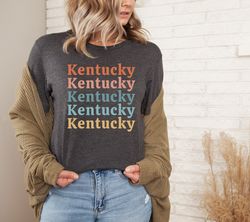 Kentucky Shirt Cute Kentucky Tshirt Kentucky Shirts Kentucky Gift for Her Kentucky Rainbow Tee Kentucky Gifts for Mom Ke