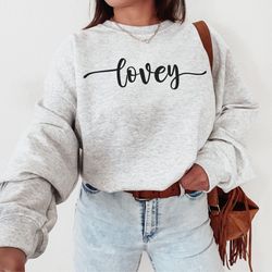 Lovey Sweatshirt Mother's Day Gift Lovey Grandma Lovey Sweater Lovey Gift for Grandma Pregnancy Announcement New Grandma