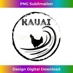 Kauai Hawaii Chicken Rooster Surf Wave coffee Design Tank Top - Sublimation-Optimized PNG File - Tailor-Made for Sublimation Craftsmanship
