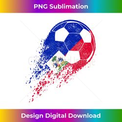 Haiti Soccer Haitian Flag Pride Soccer Player - Eco-Friendly Sublimation PNG Download - Challenge Creative Boundaries