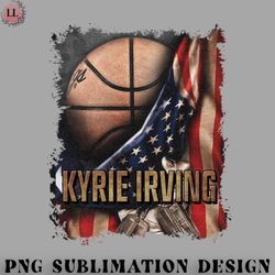 Basketball PNG Vintage Styles Basketball Kyrie American Flag Gifts