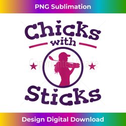 Chicks With Sticks Golf Women Club Design Idea Tank Top - Contemporary PNG Sublimation Design - Animate Your Creative Concepts