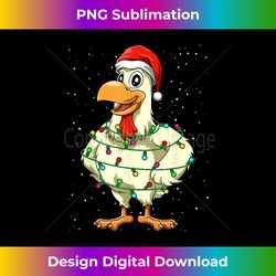 Chicken Christmas Santa Chicken Lovers Christmas Tree Gift - Urban Sublimation PNG Design - Spark Your Artistic Genius