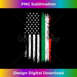 Italian American Flag T - Pride Italy USA - Sublimation-Optimized PNG File - Ideal for Imaginative Endeavors