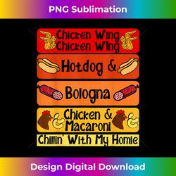 Chicken Wing Chicken Wing Hotdog & Bologna Song - Futuristic PNG Sublimation File - Elevate Your Style with Intricate Details