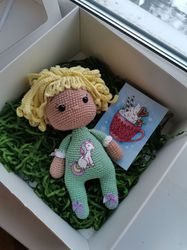 Angel Crocheted amigurumi, interior toy, handmade gift, gift for children, Christmas gift