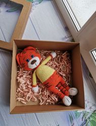Amigurumi Tiger Crochet Toy, Souvenir toy, Christmas gift, Gift for children, handmade gift