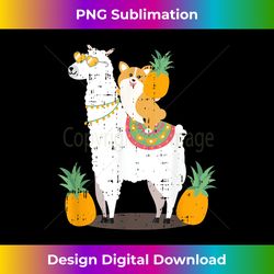 Pineapple Llama Corgi Cool Cute Birthday Gift Idea Outfit - Bespoke Sublimation Digital File - Spark Your Artistic Genius