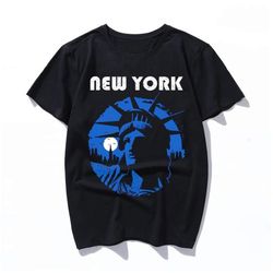 new york statue of liberty T Shirts Women Summer Harajuku Short Sleeve Casual Loose Letter Printed Tee Shirt Femme Stree