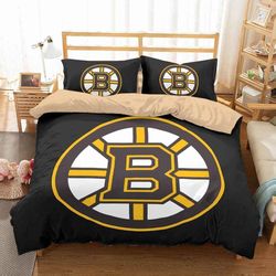 3D Customize Boston Bruins Bedding Set Duvet Cover Set Bedroom Set Bedlinen