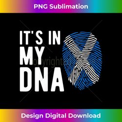Womens It's in my DNA Scotland Flag Scottish Gift V-Neck - Chic Sublimation Digital Download - Rapidly Innovate Your Artistic Vision