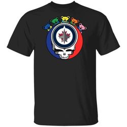 Grateful Dead Mixed Winnipeg Jets Hockey Shirt Cool Gift MN09