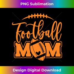 game day black and orange high school football football mom long sleeve - urban sublimation png design - challenge creative boundaries