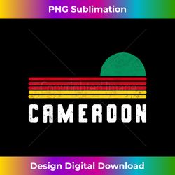 Cameroon Retro Sunset Cameroonian Flag African Pride - Luxe Sublimation PNG Download - Pioneer New Aesthetic Frontiers