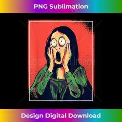 Funny Mona Lisa Cartoon Halloween - Classic Sublimation PNG File - Crafted for Sublimation Excellence