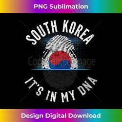 Vintage South Korea Flag - It Is In My DNA - Korean Gift - Artisanal Sublimation PNG File - Pioneer New Aesthetic Frontiers