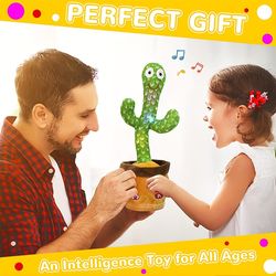Introducing the Emoin Dancing Cactus Baby Toy, a captivating and interactive companion for your little one.  This adorab