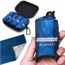 Emergency Blankets Extra Large Thermal Foil Space Blankets for Camping(US Customers)