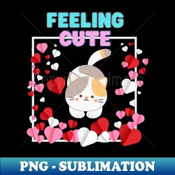 Feeling cute - High-Resolution PNG Sublimation File - Capture Imagination with Every Detail