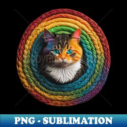 Rainbow Kitty - Stylish Sublimation Digital Download - Vibrant and Eye-Catching Typography