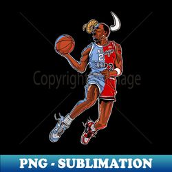 BASKETBALLART - GOAT OR BULLS - Vintage Sublimation PNG Download - Spice Up Your Sublimation Projects
