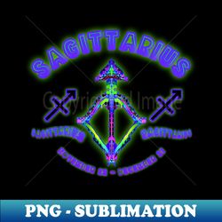 Sagittarius 5a Teal - Artistic Sublimation Digital File - Perfect for Sublimation Mastery