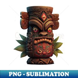 Grrrr Frustrated TIKI statue - Decorative Sublimation PNG File - Defying the Norms