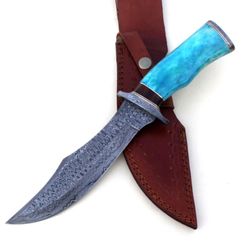 damascus  handmade hunting knife , bowie knife ,hunting knife