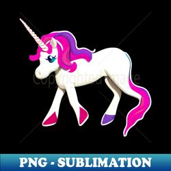 pink and purple cute baby unicorn - digital sublimation download file - spice up your sublimation projects