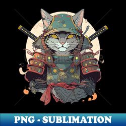 samurai cat - Exclusive PNG Sublimation Download - Bring Your Designs to Life