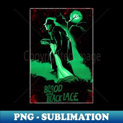 Golden Era Italian Horror Legacy and Black Lace Vintage Scenes Apparel - PNG Transparent Digital Download File for Sublimation - Boost Your Success with this Inspirational PNG Download