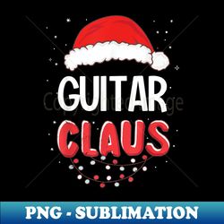 Guitar Santa Claus Christmas Matching Costume - Signature Sublimation PNG File - Create with Confidence