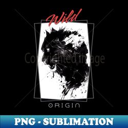 leopard panther wild nature free spirit art brush painting - digital sublimation download file - instantly transform your sublimation projects