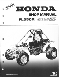 1985 Honda FL350R Odyssey 350 Factory Repair Service Manual