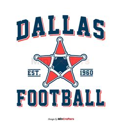 Dallas Cowboys Christmas 1960 SVG