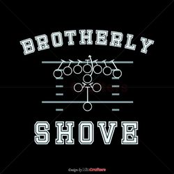 Retro Brotherly Shove Eagles SVG