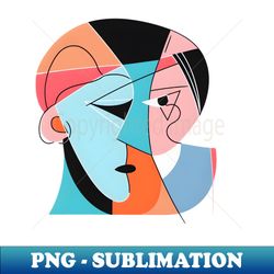 Picasso Style Two-Face Man - PNG Transparent Sublimation File - Add a Festive Touch to Every Day