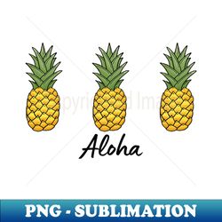 Aloha Hawaiian Pineapple - Elegant Sublimation PNG Download - Capture Imagination with Every Detail
