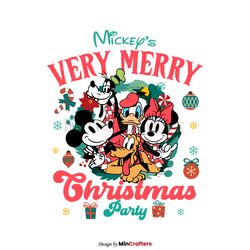Mickeys Very Merry Christmas Party SVG