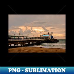 Bournemouth Pier and Beach Dorset England UK - Signature Sublimation PNG File - Revolutionize Your Designs
