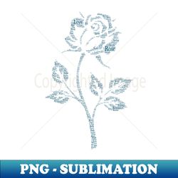 Flower Rose Silhouette Shape Text Word Cloud - Aesthetic Sublimation Digital File - Bring Your Designs to Life