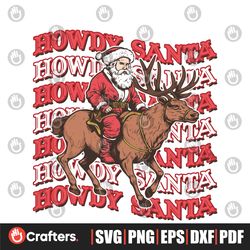 Howdy Santa Cowboy Christmas SVG