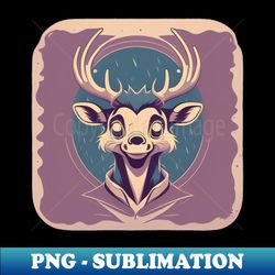 Rain Deer - Gigglespark - Friendly Ferals - Special Edition Sublimation PNG File - Instantly Transform Your Sublimation Projects