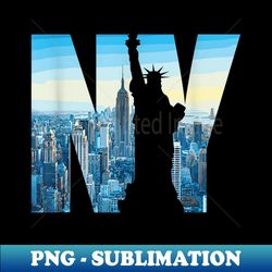 New York City Design Statue of Liberty of New York City - Elegant Sublimation PNG Download - Unleash Your Creativity