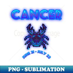 Cancer 3b Black - Retro PNG Sublimation Digital Download - Boost Your Success with this Inspirational PNG Download