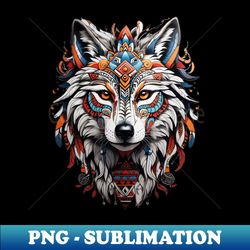 Tribal Wolf 1 - Premium PNG Sublimation File - Defying the Norms