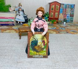 panel for a doll's house. dollhouse miniature. accessories for the doll. painting for a doll