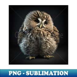 Chonky owl - Awesome Owl 4 - Digital Sublimation Download File - Transform Your Sublimation Creations